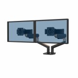 Držák na 2 monitory Rising™ 2S (černo-hnědá) Premium