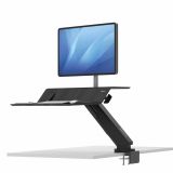 Pracoviště Sit-Stand Lotus™ RT – černé na 1 monitor